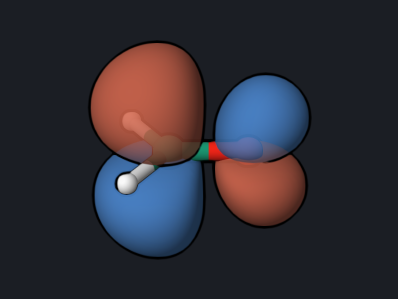 LUMO pi* orbital